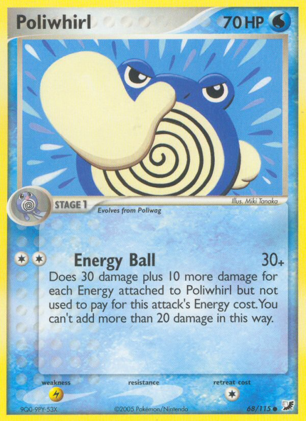 Poliwhirl (68/115) [EX: Unseen Forces] | Good Games Cannington