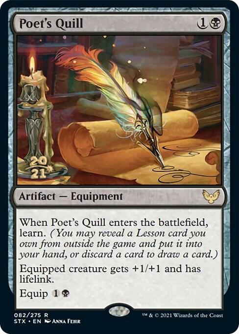 Poets Quill 82s/180 (Prerelease Cards)  - Foil | Good Games Cannington