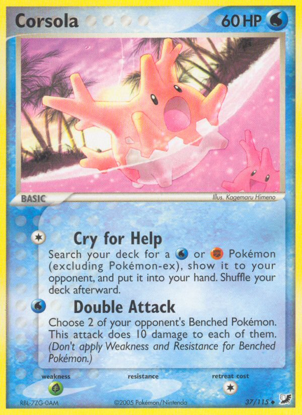 Corsola (37/115) [EX: Unseen Forces] | Good Games Cannington