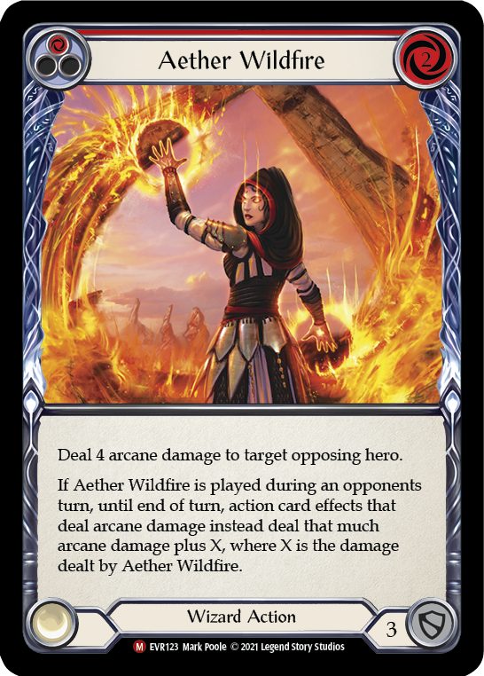 Aether Wildfire [EVR123] (Everfest)  1st Edition Rainbow Foil | Good Games Cannington