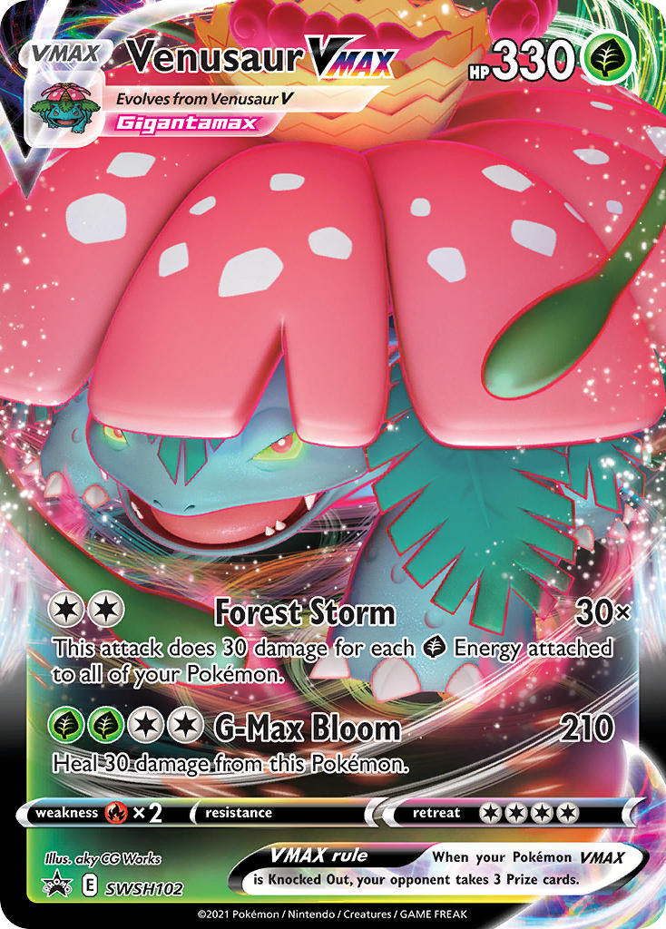 Venusaur VMAX (SWSH102) (Jumbo Card) [Sword & Shield: Black Star Promos] | Good Games Cannington