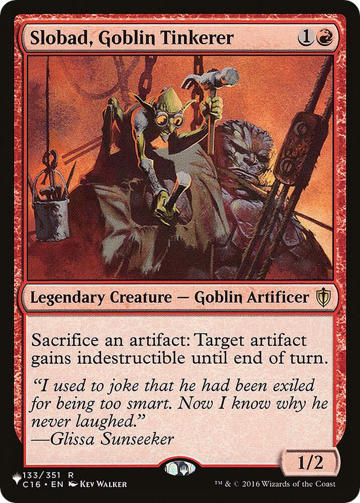 Slobad Goblin Tinkerer 133/351 (The List Reprints)  | Good Games Cannington