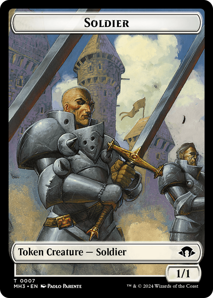 Soldier Token [Modern Horizons 3 Tokens] | Good Games Cannington