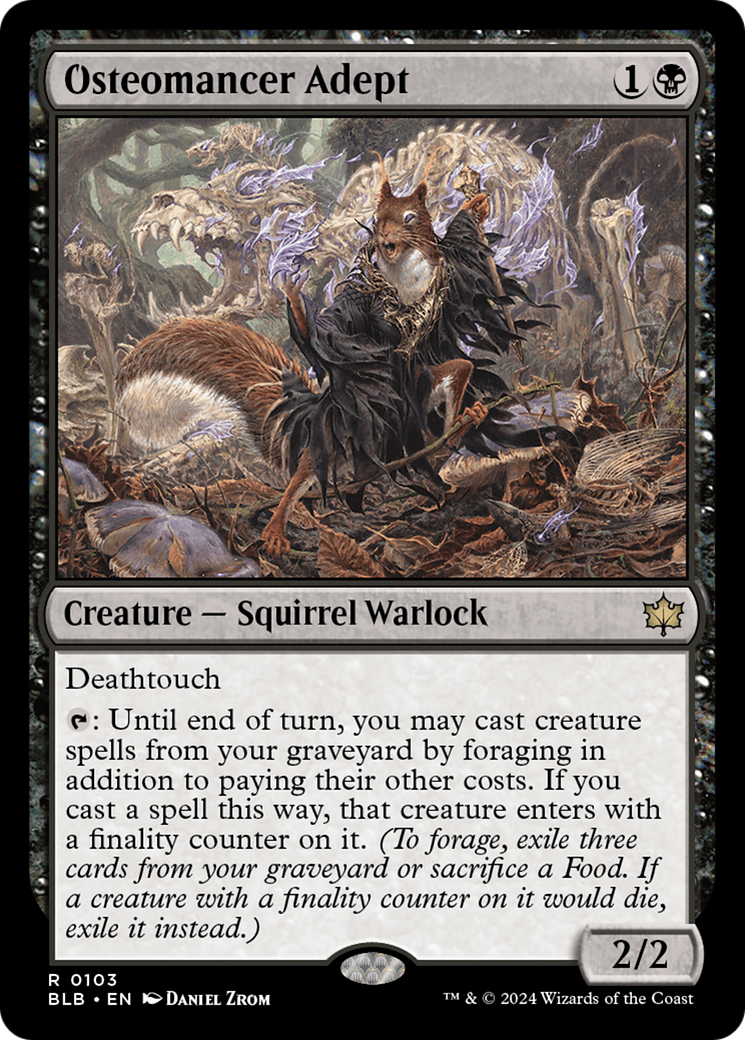 Osteomancer Adept [Bloomburrow] | Good Games Cannington