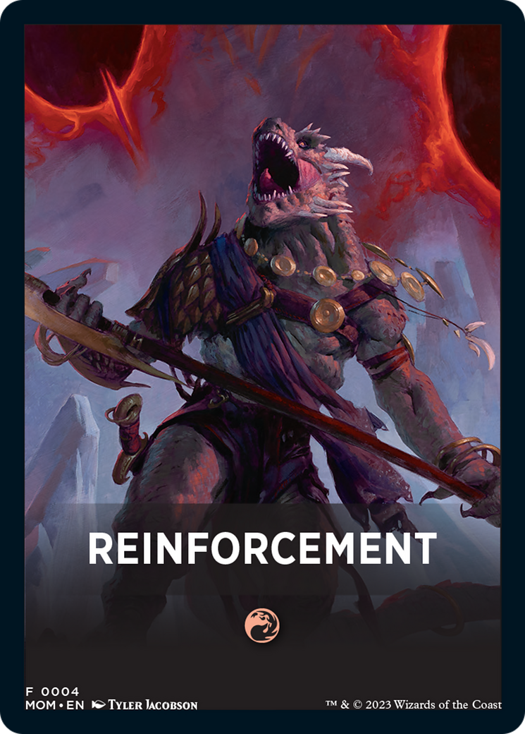 Reinforcement Theme Card [March of the Machine Tokens] | Good Games Cannington
