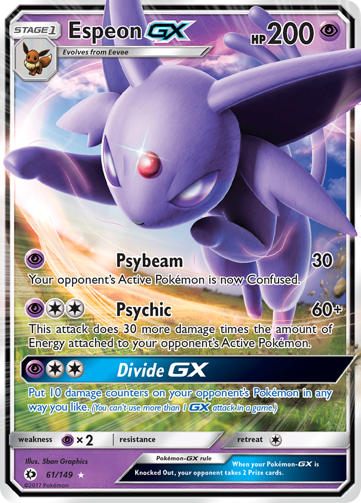 Espeon GX (61/149) [Sun & Moon: Base Set] | Good Games Cannington
