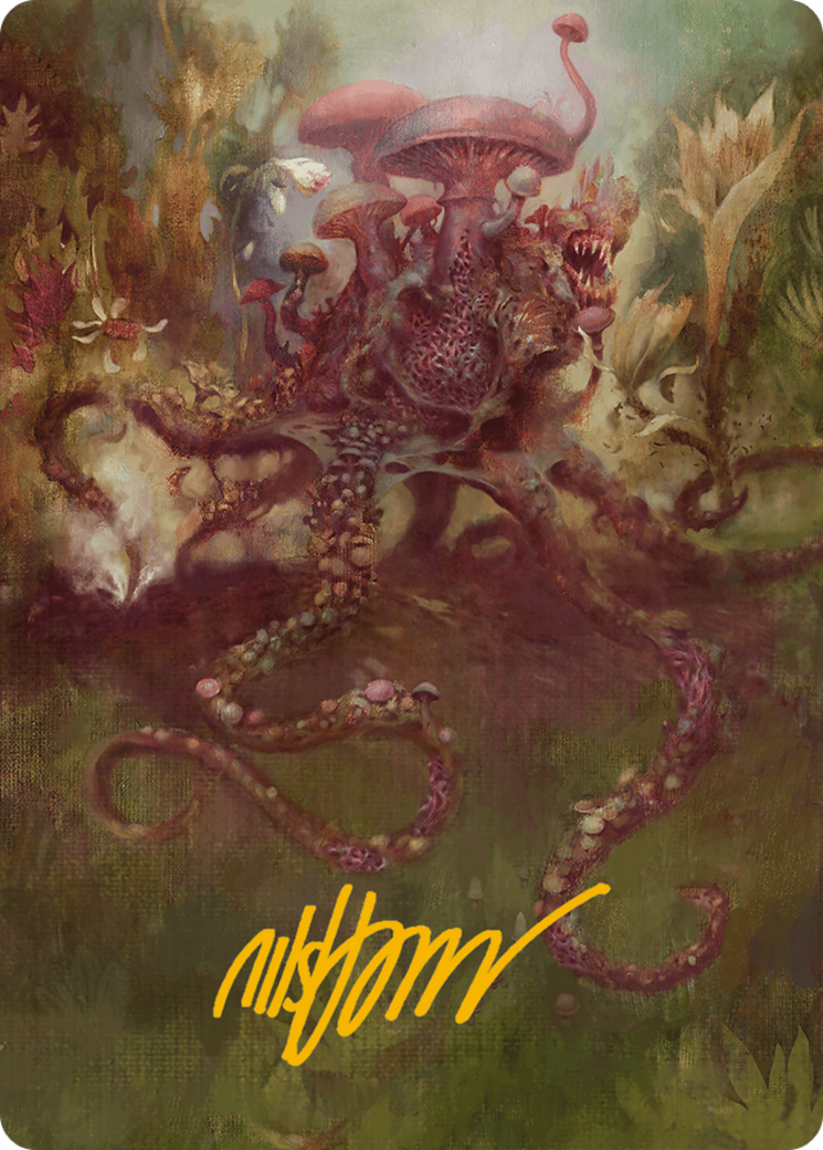 Sowing Mycospawn Art Card (Gold-Stamped Signature) [Modern Horizons 3 Art Series] | Good Games Cannington