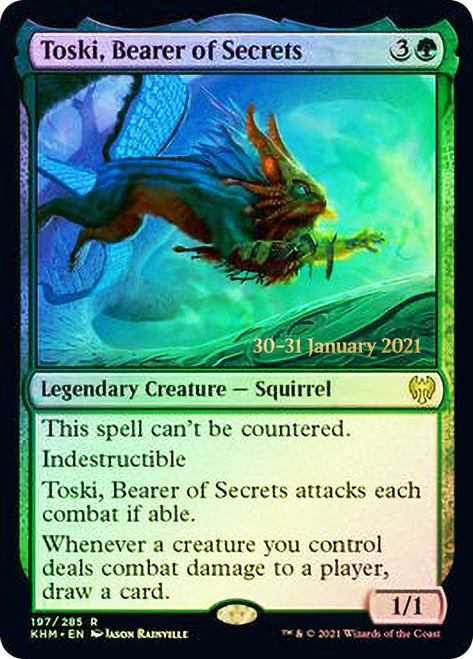 Toski, Bearer of Secrets [Kaldheim Prerelease Promos] | Good Games Cannington