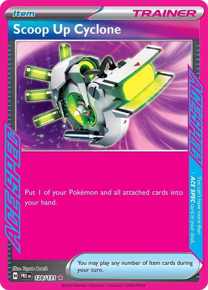Scoop Up Cyclone 128/131 (SV: Prismatic Evolutions)  - Holofoil | Good Games Cannington