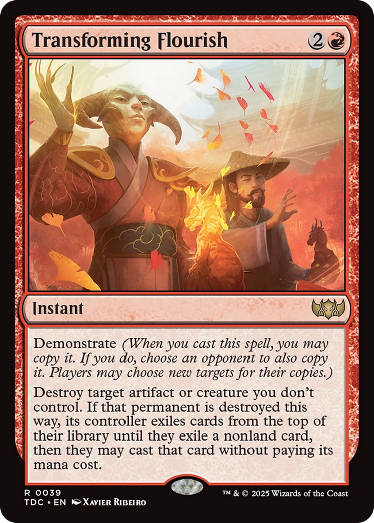 Transforming Flourish [Tarkir: Dragonstorm Commander] | Good Games Cannington