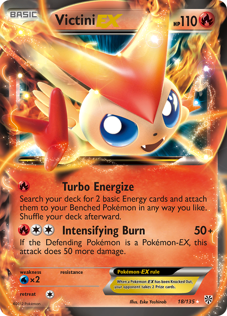 Victini EX (18/135) [Black & White: Plasma Storm] | Good Games Cannington