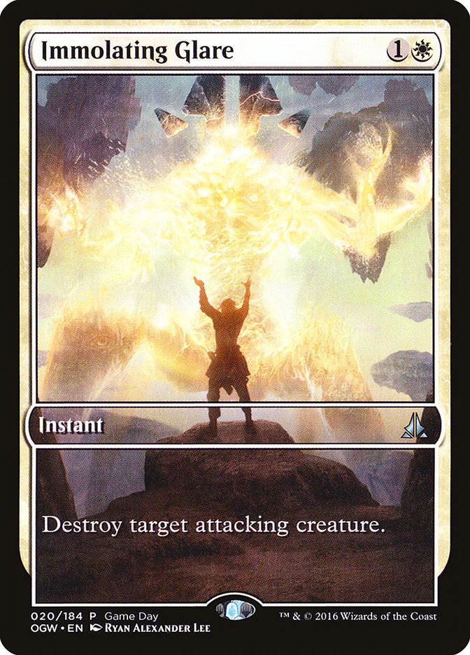 Immolating Glare (Game Day) (Extended Art) [Oath of the Gatewatch Promos] | Good Games Cannington