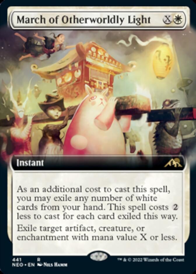 March of Otherworldly Light (Extended Art) [Kamigawa: Neon Dynasty] | Good Games Cannington