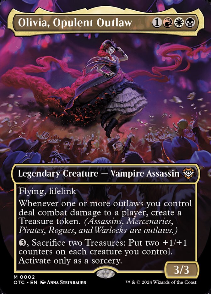 Olivia Opulent Outlaw Borderless 2 (Commander: Outlaws of Thunder Junction)  - Foil | Good Games Cannington