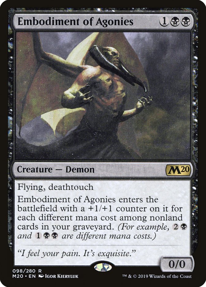 Embodiment of Agonies 98/280 (Core Set 2020)  | Good Games Cannington