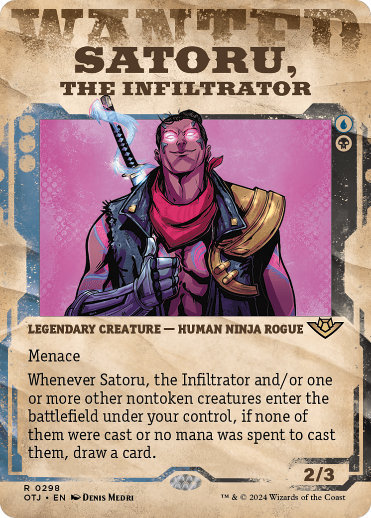 Satoru, the Infiltrator (Showcase) [Outlaws of Thunder Junction] | Good Games Cannington