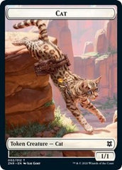 Cat // Plant Double-Sided Token [Zendikar Rising Tokens] | Good Games Cannington