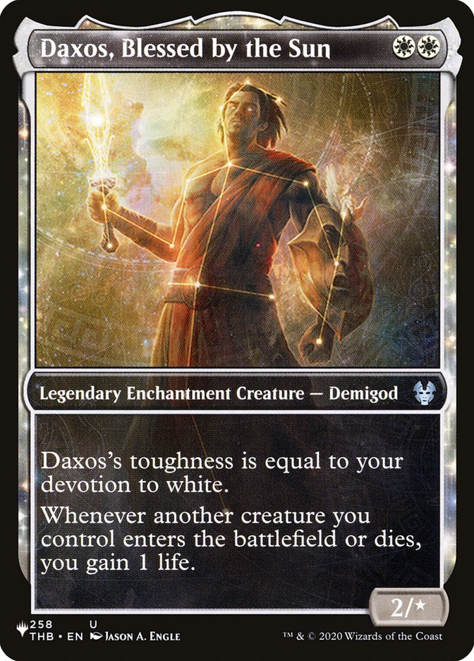 Daxos, Blessed by the Sun (Showcase) [The List] | Good Games Cannington