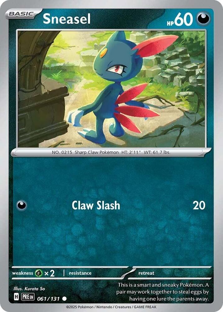 Sneasel (061/131) [Scarlet & Violet: Prismatic Evolutions] | Good Games Cannington