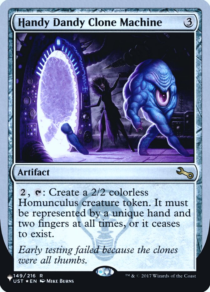 Handy Dandy Clone Machine (Unfinity Foil Edition) [The List] | Good Games Cannington
