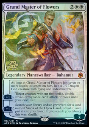 Grand Master of Flowers [Dungeons & Dragons: Adventures in the Forgotten Realms Prerelease Promos] | Good Games Cannington