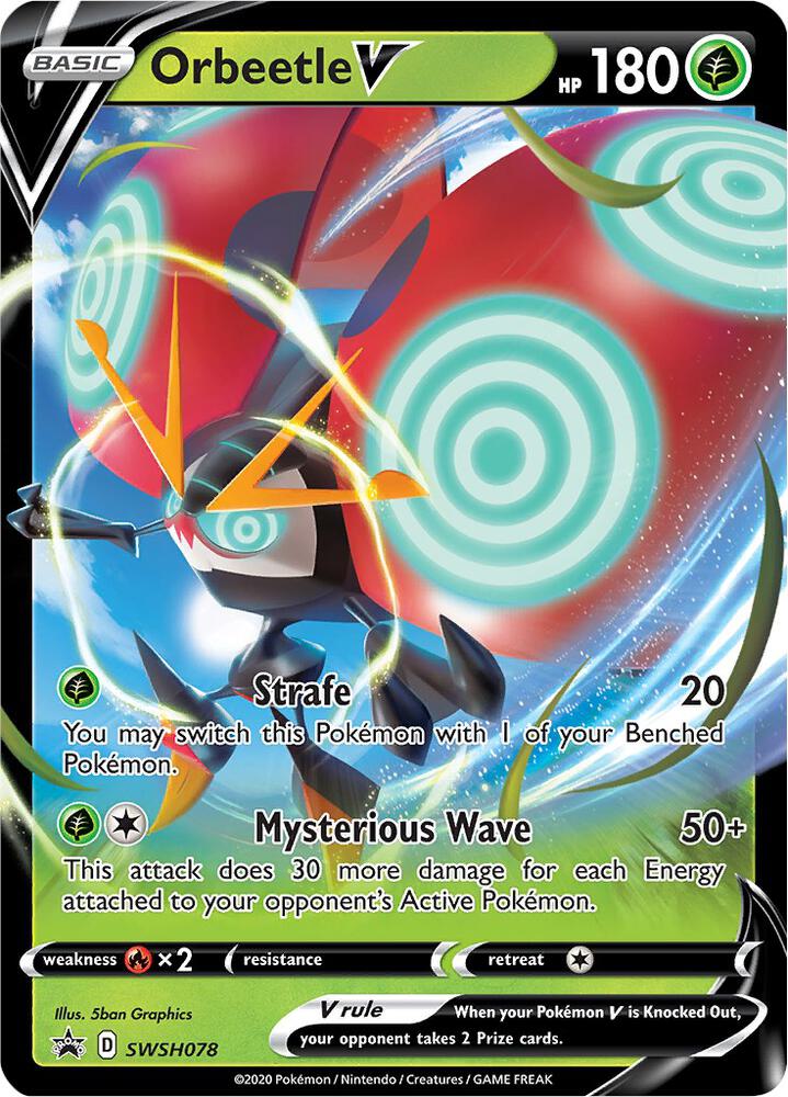 Orbeetle V SWSH078 SWSH078 (SWSH: Sword & Shield Promo Cards)  - Holofoil | Good Games Cannington