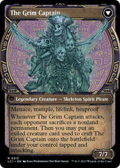 Throne of the Grim Captain // The Grim Captain (Showcase) [The Lost Caverns of Ixalan] | Good Games Cannington