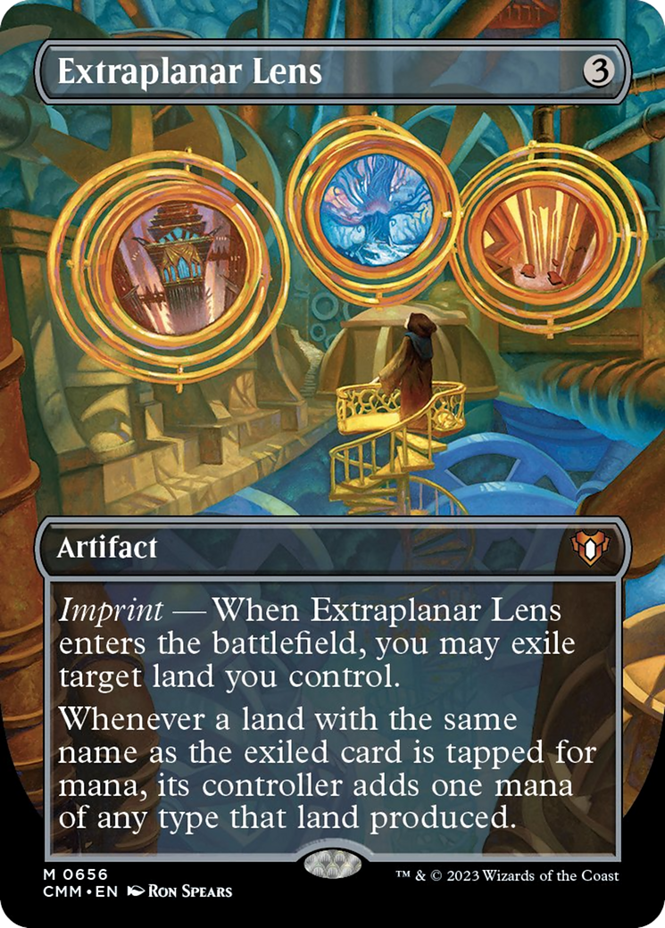 Extraplanar Lens (Borderless Alternate Art) [Commander Masters] | Good Games Cannington