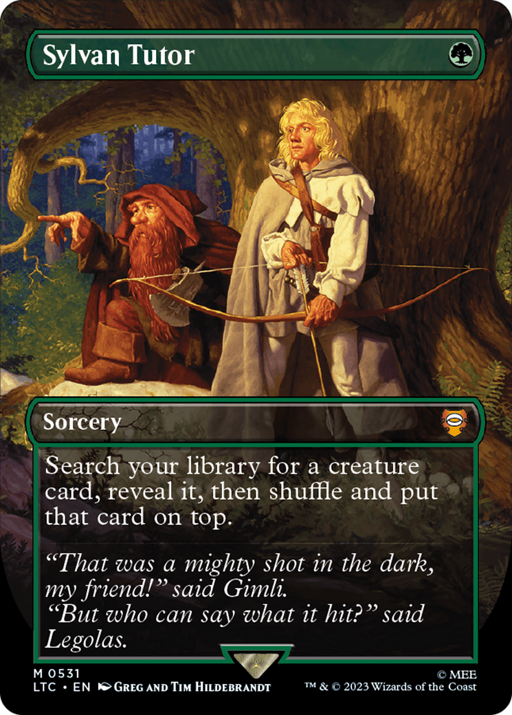 Sylvan Tutor (Borderless) [The Lord of the Rings: Tales of Middle-Earth Commander] | Good Games Cannington
