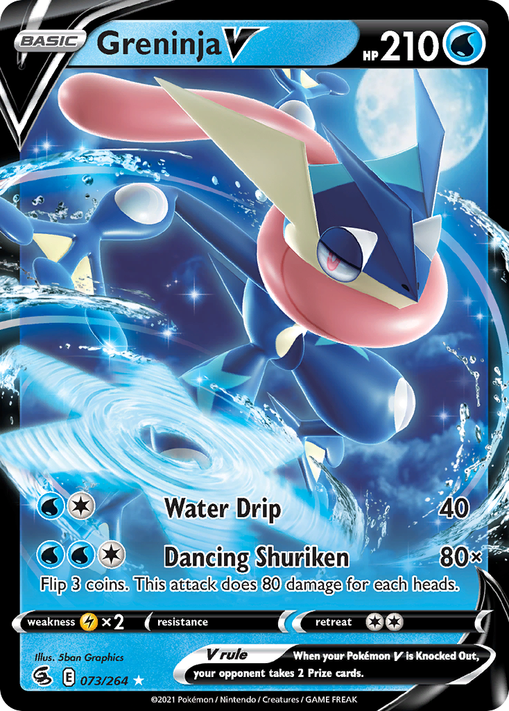 Greninja V (073/264) (Intro Deck) [Sword & Shield: Fusion Strike] | Good Games Cannington