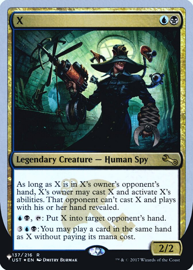X (Unfinity Foil Edition) [The List] | Good Games Cannington