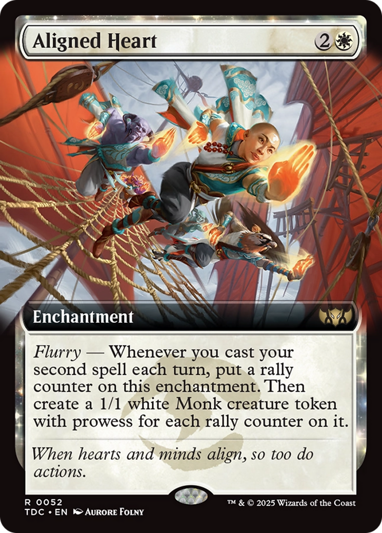 Aligned Heart (Extended Art) [Tarkir: Dragonstorm Commander] | Good Games Cannington