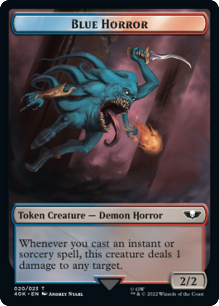 Spawn // Blue Horror Double-Sided Token [Warhammer 40,000 Tokens] | Good Games Cannington