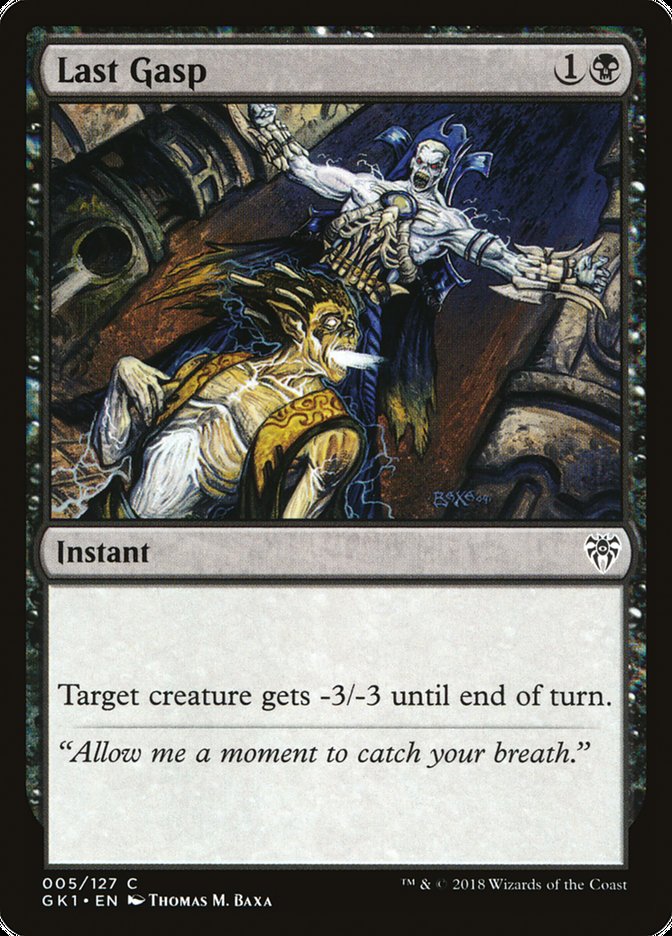 Last Gasp [Guilds of Ravnica Guild Kit] | Good Games Cannington
