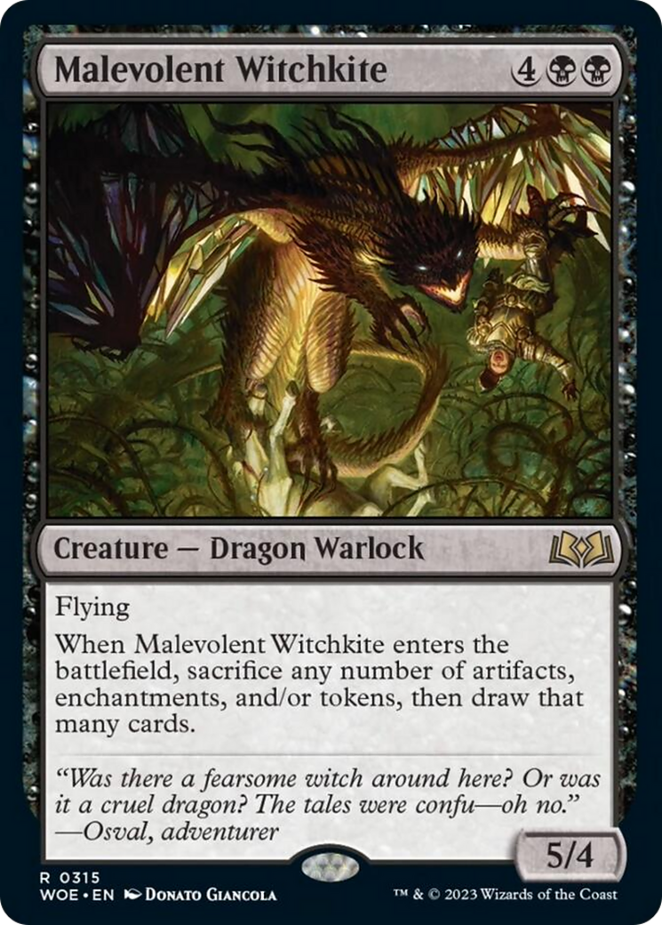 Malevolent Witchkite [Wilds of Eldraine] | Good Games Cannington