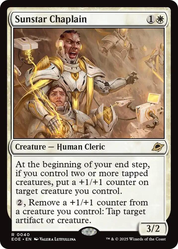 Sunstar Chaplain 40 (Edge of Eternities)  - Foil | Good Games Cannington