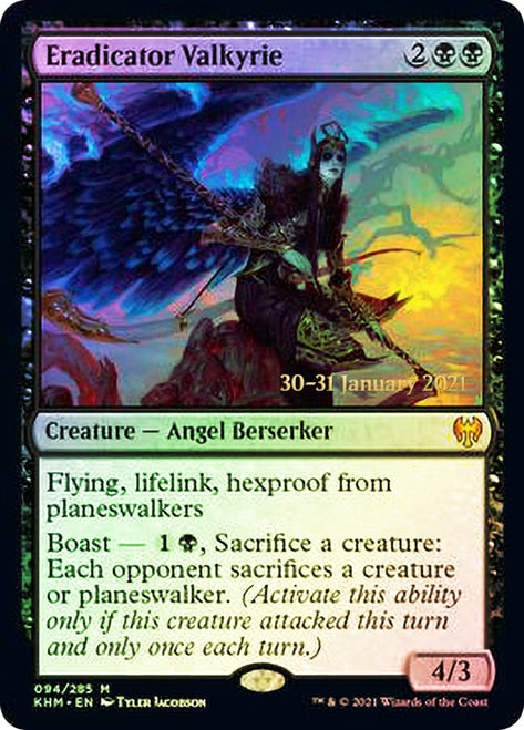 Eradicator Valkyrie [Kaldheim Prerelease Promos] | Good Games Cannington