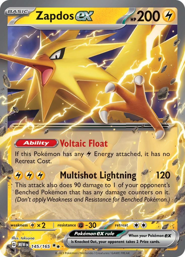 Zapdos ex (145/165) [Scarlet & Violet 151] | Good Games Cannington