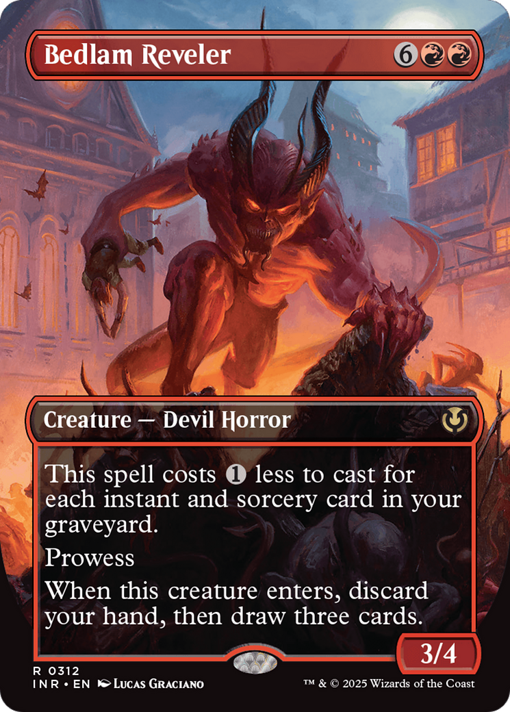 Bedlam Reveler (Borderless) [Innistrad Remastered] | Good Games Cannington