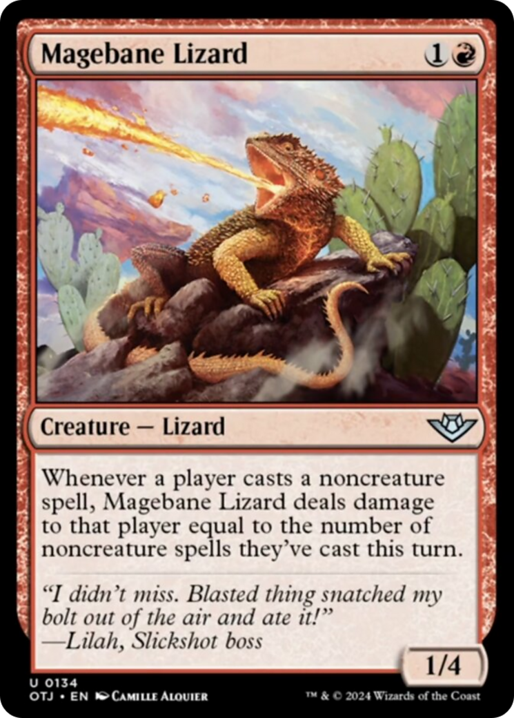 Magebane Lizard [Outlaws of Thunder Junction] | Good Games Cannington
