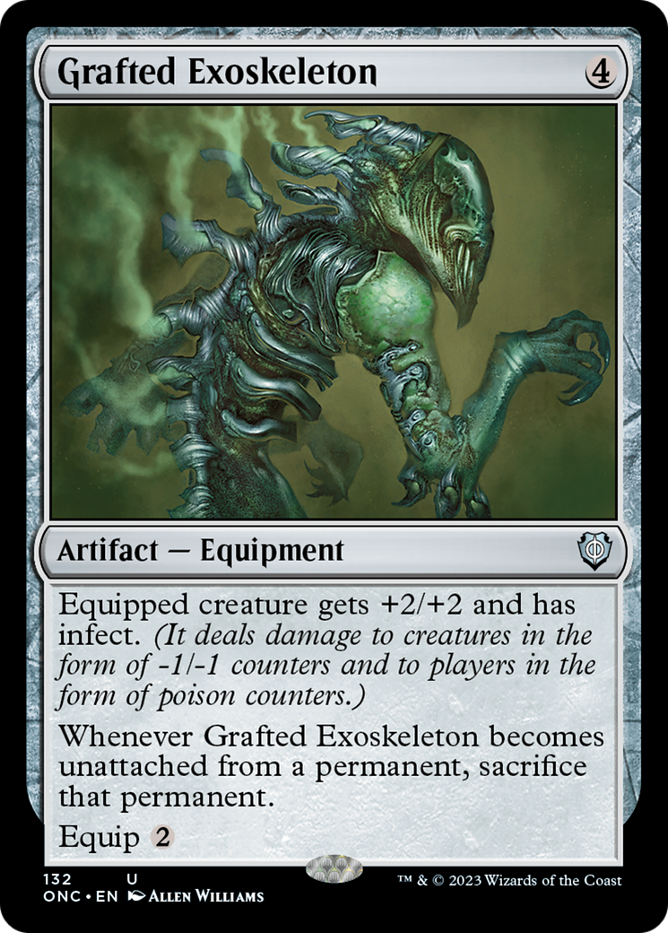 Grafted Exoskeleton [Phyrexia: All Will Be One Commander] | Good Games Cannington