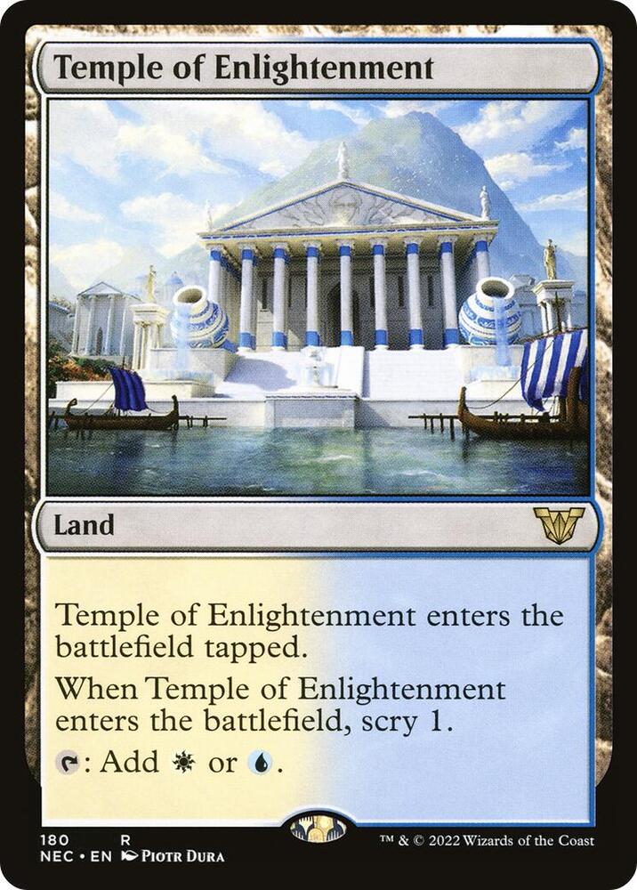 Temple of Enlightenment 180/38 (Commander: Kamigawa: Neon Dynasty)  | Good Games Cannington