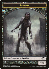 Zombie // Zombie Double-Sided Token [Eldritch Moon Prerelease Promos] | Good Games Cannington