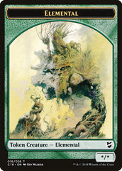 Cat Warrior // Elemental Double-Sided Token [Commander 2018 Tokens] | Good Games Cannington