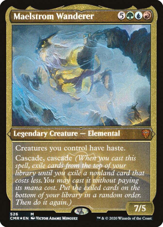 Maelstrom Wanderer (Etched) [Commander Legends] | Good Games Cannington