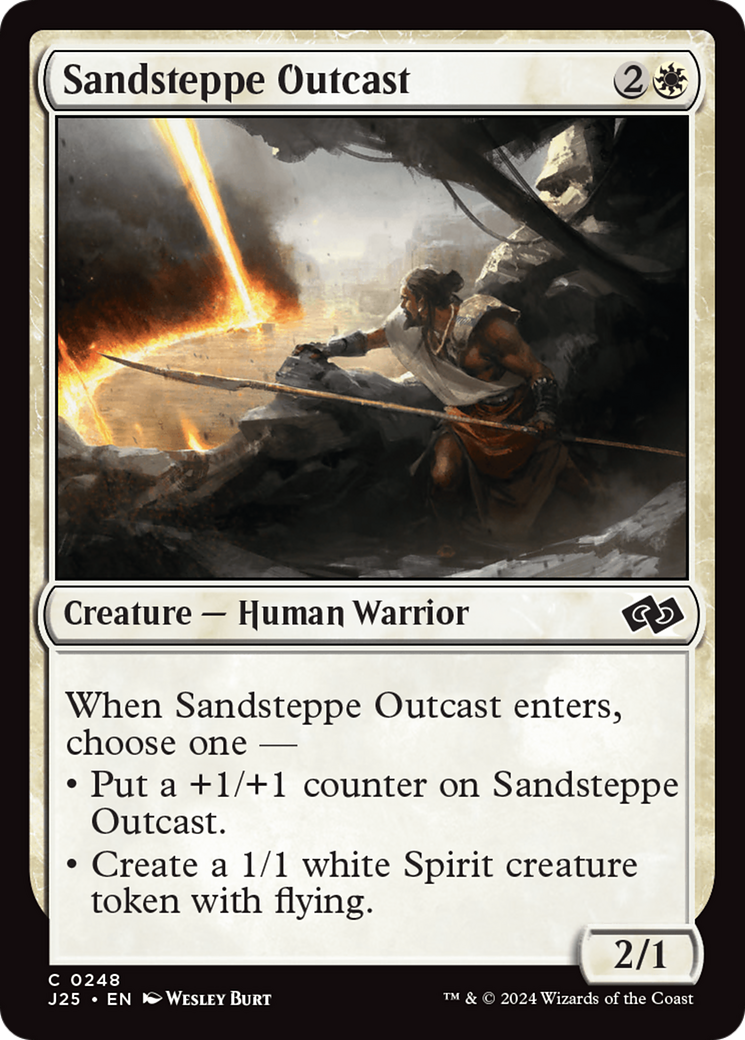 Sandsteppe Outcast [Foundations Jumpstart] | Good Games Cannington
