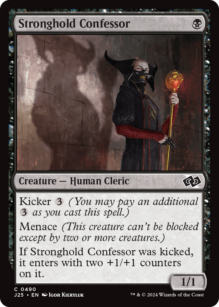 Stronghold Confessor [Foundations Jumpstart] | Good Games Cannington