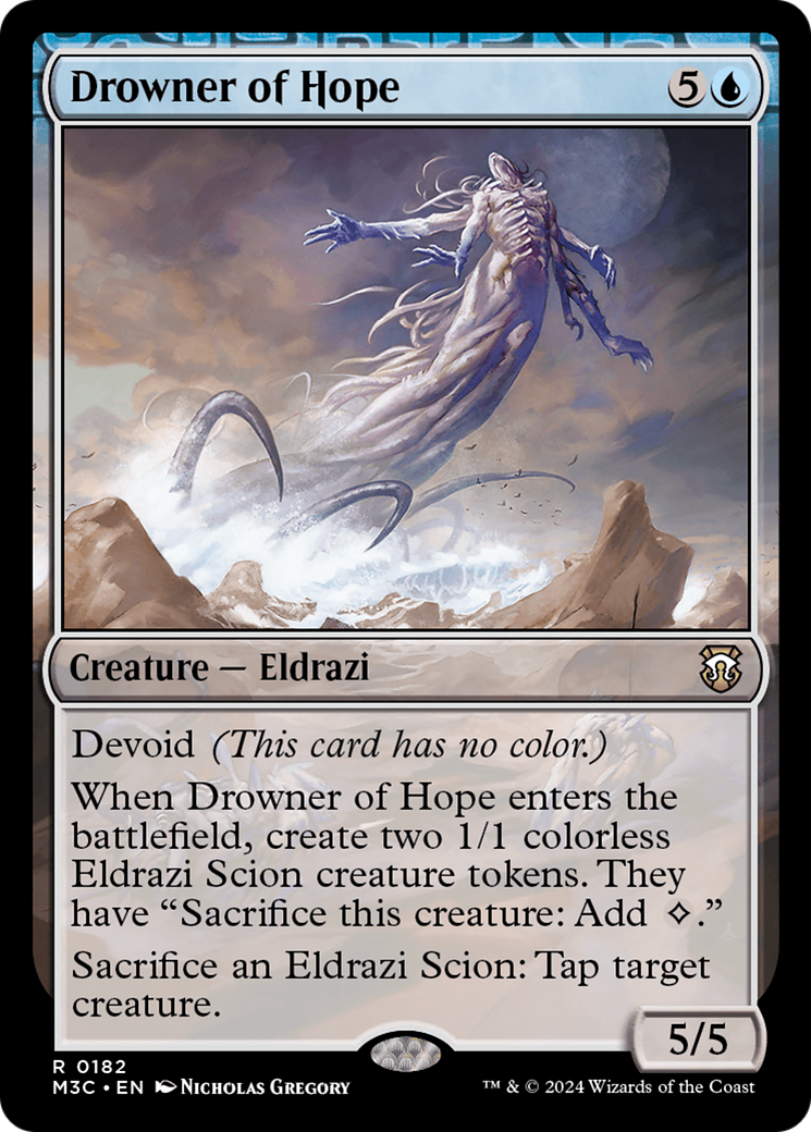 Drowner of Hope (Ripple Foil) [Modern Horizons 3 Commander] | Good Games Cannington