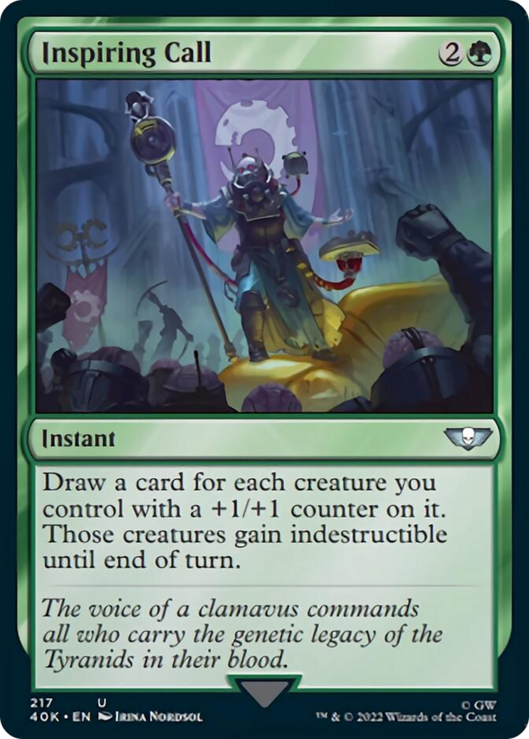 Inspiring Call (Surge Foil) [Warhammer 40,000] | Good Games Cannington