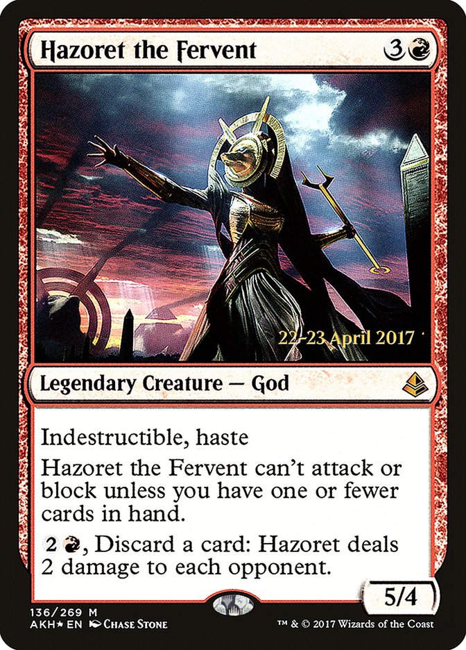 Hazoret the Fervent [Amonkhet Prerelease Promos] | Good Games Cannington